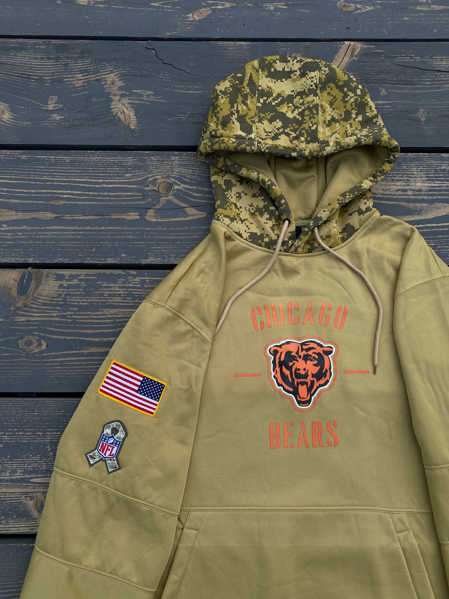 Brown Camo “Salute To Service” Hoodie