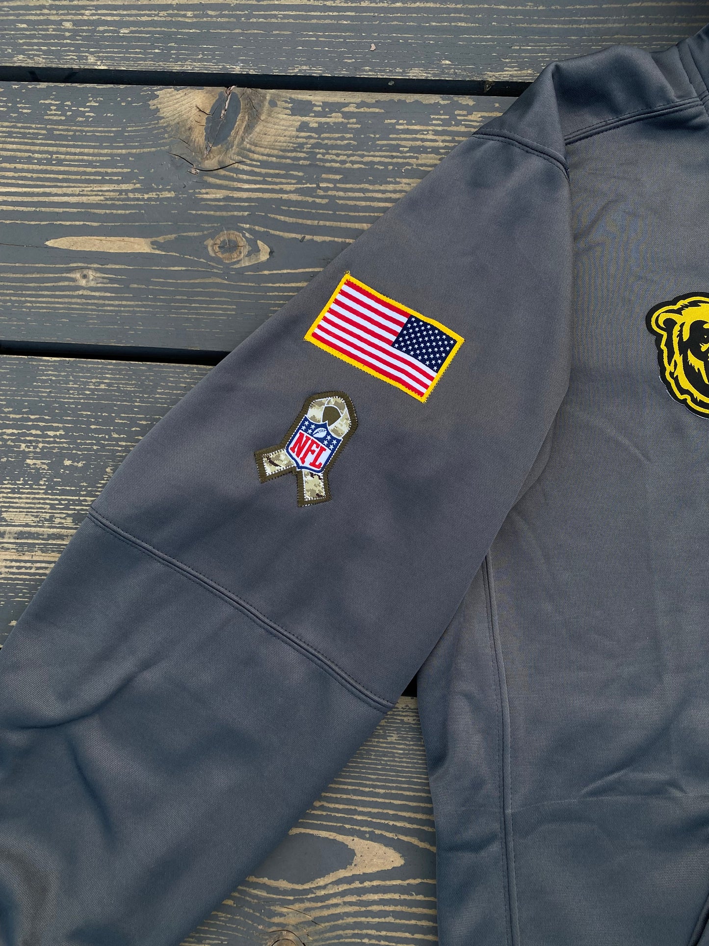 Dark Grey Camo “Salute To Service” Hoodie