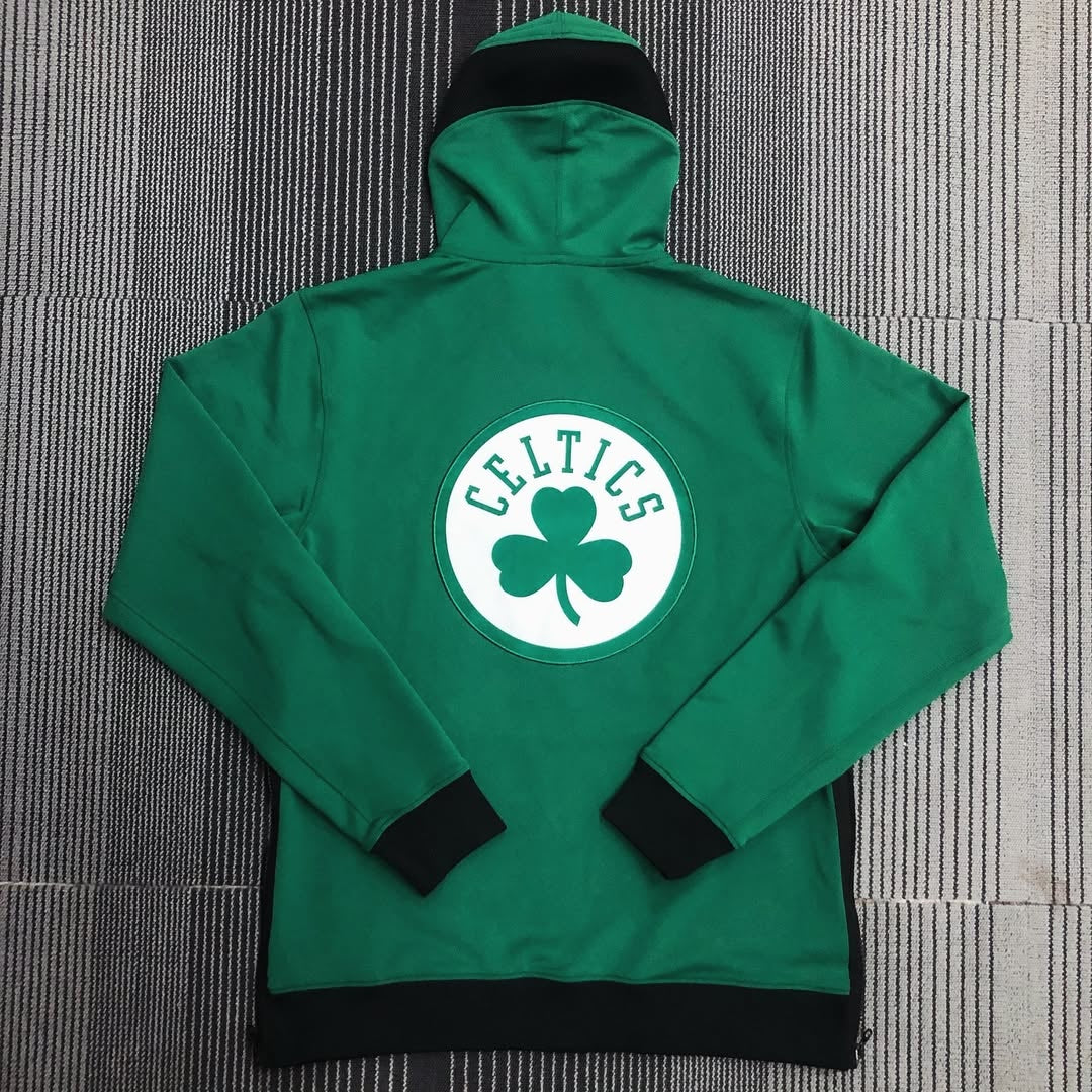 Kelly Green Boston Celtics Full-Zip Hoodie