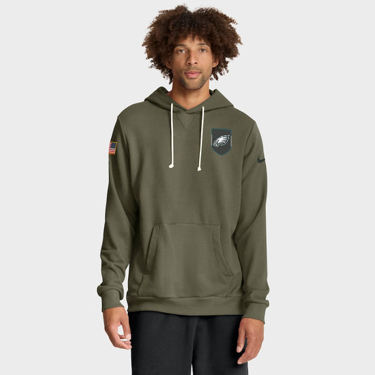 Olive Green “Salute To Service” Pull-Over Hoodie