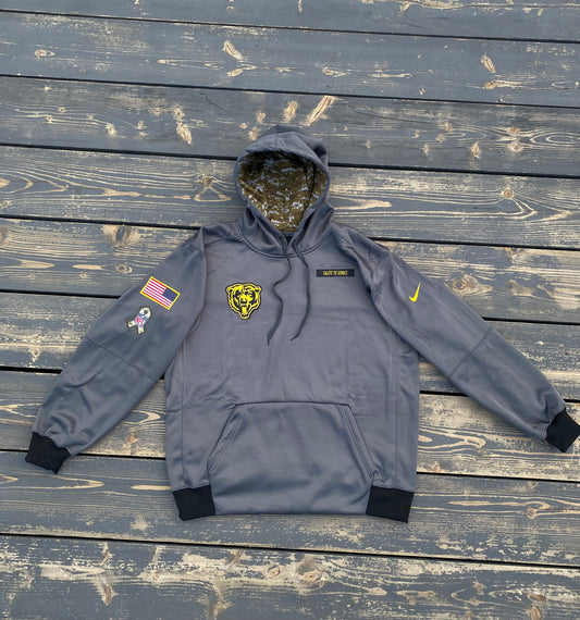 Dark Grey Camo “Salute To Service” Hoodie