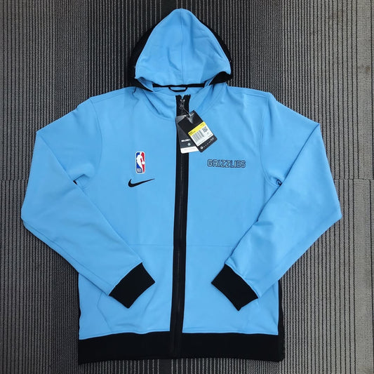 Light Blue Memphis Grizzlies Full-Zip Hoodie Jacket