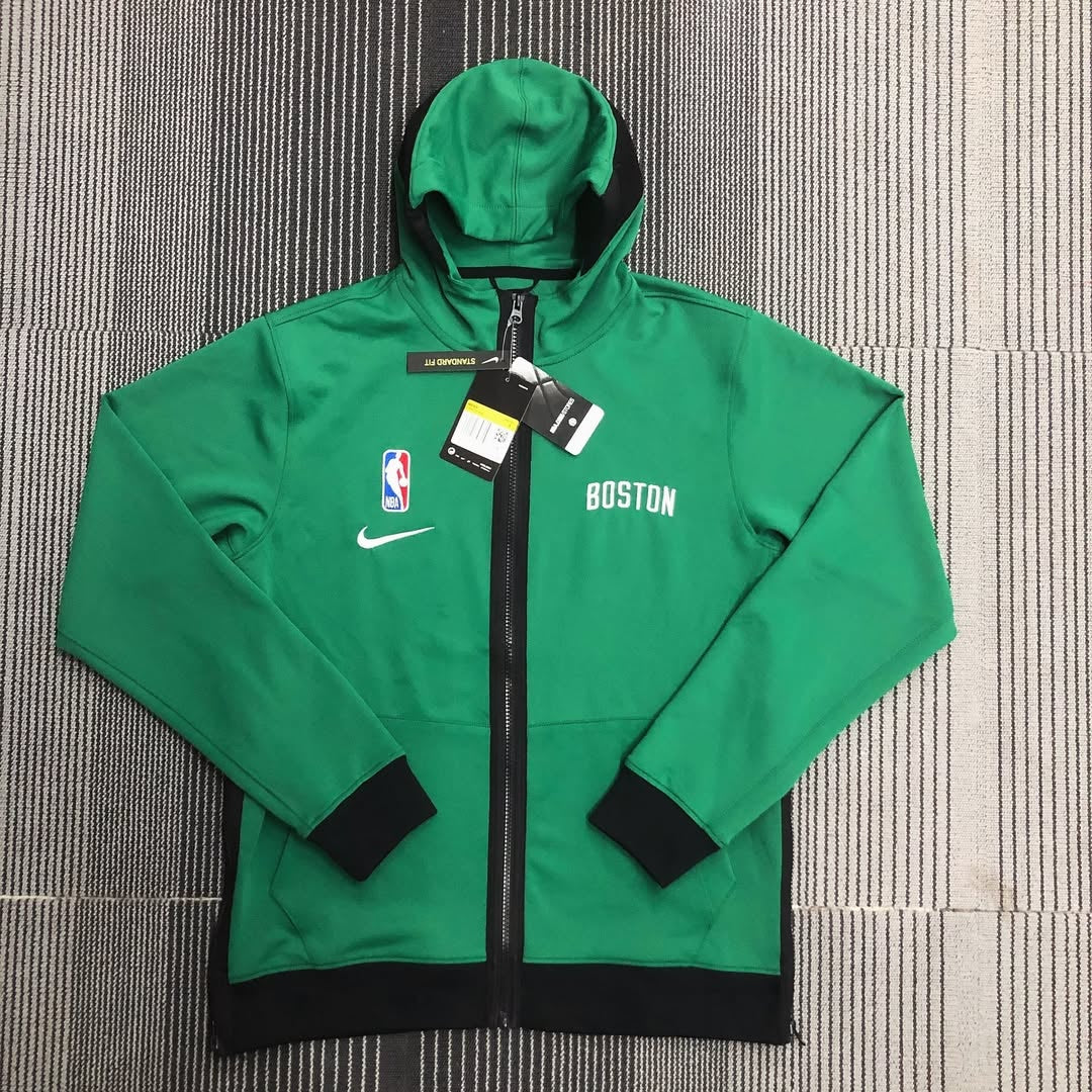 Kelly Green Boston Celtics Full-Zip Hoodie
