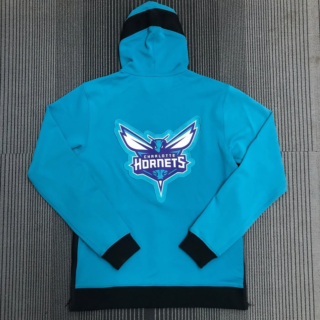 Teal Charlotte Hornets Full-Zip Hoodie Jacket